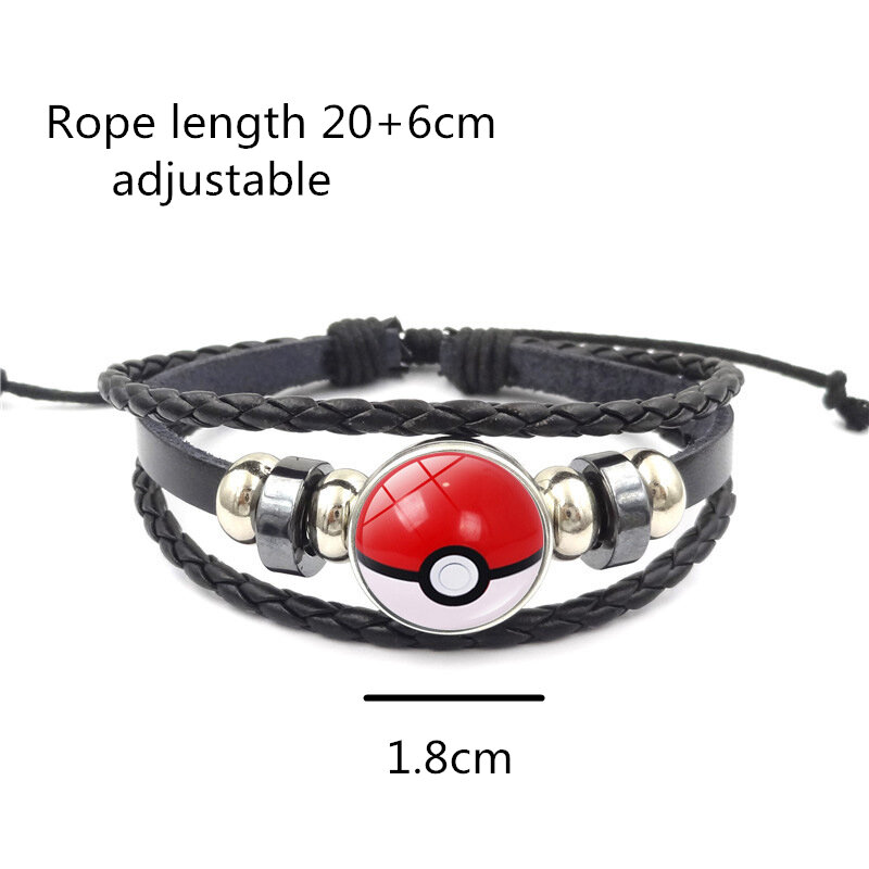 Anime Pokemon Bracelet Cosplay Prop Accessories jewelry Poke Ball Wristband Pokemon Go