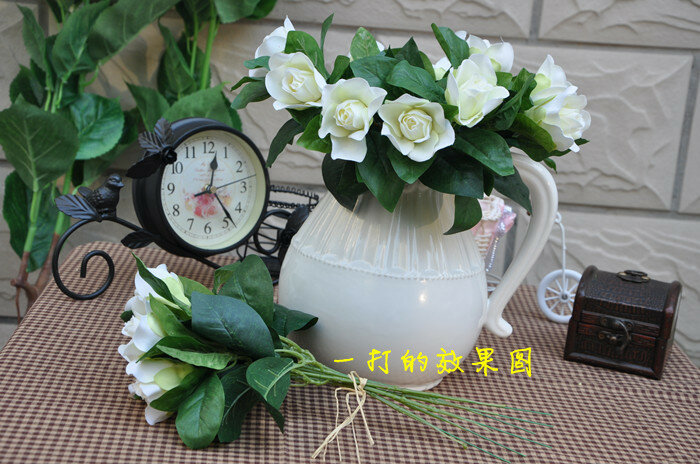 Factory outlets] gardenia flower factory simulation artificial flowers wedding housewarming opening with flowers