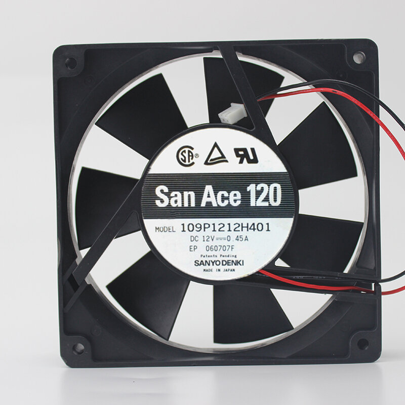 Original 12025 12CM double ball bearing fan 12V 0.45A 109P1212H401 Chassis cooling fan