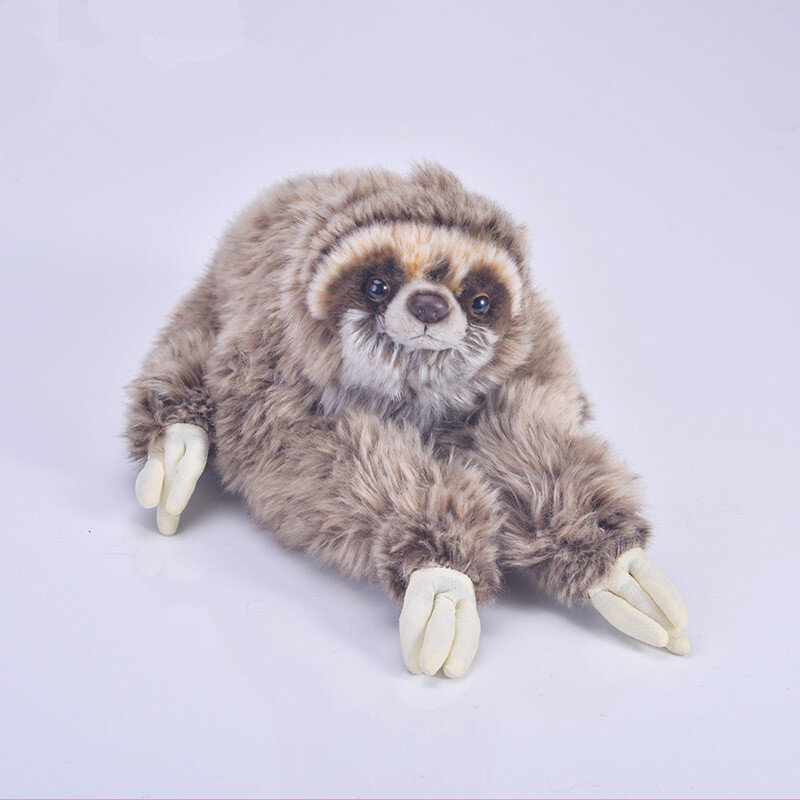 Peluche paresseux à trois orteils de 35 cm, Animal en peluche, mignon et doux, cadeau pour enfants