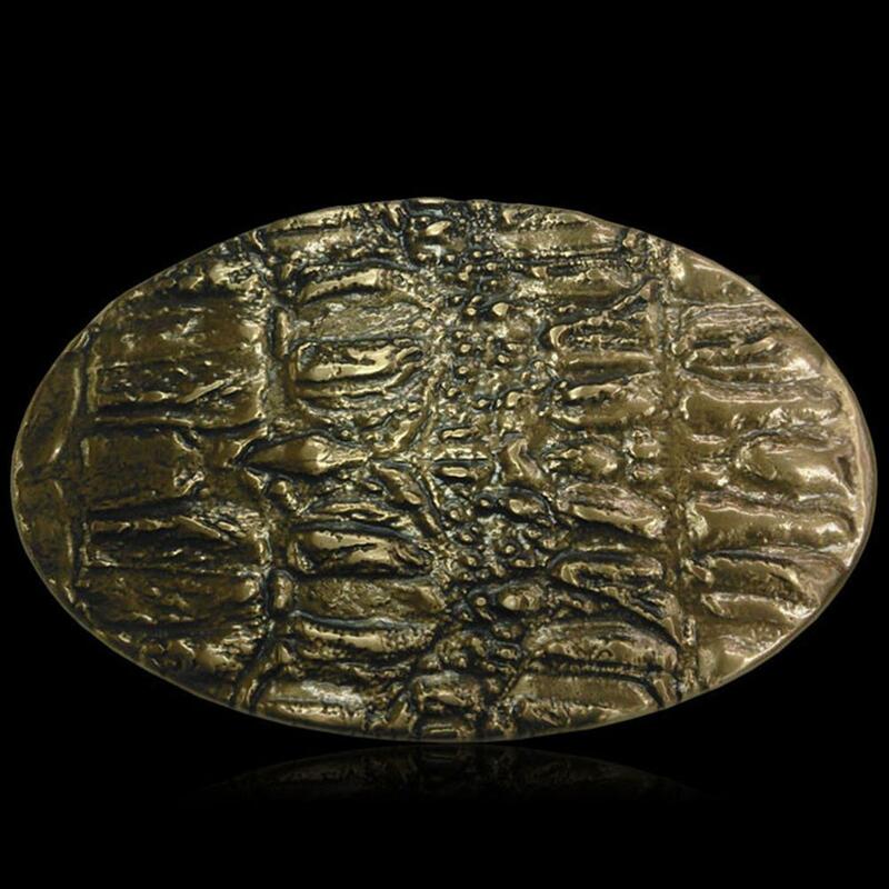 FAJARINA Người Đàn Ông của Thiết Kế 3D Cá Sấu Mô Hình Dòng Trượt Cao Bồi Phong Cách Solid Brass Vành Đai Khóa Chỉ cho 3.6-3.9 cm Rộng Thắt Lưng BCK031