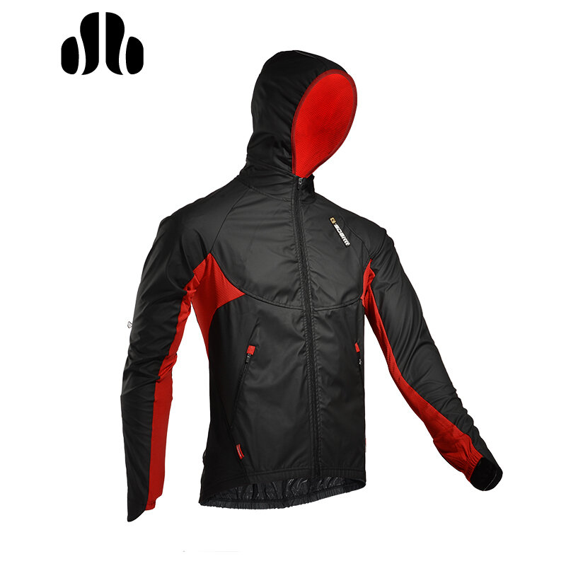 SOBIKE WINDOUT CATHE Men Breathable Cycling Coat MTB Bike Bicycle Cycle Riding Clothing Windproof Long Jersey Jacket-Wind Black