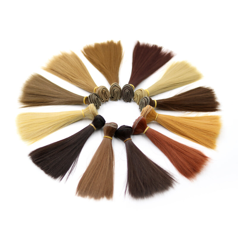 Msiredoll-Cheveux de poupée ultraviolets droits pour 100, 100, 100, livraison gratuite, bjd, 15x1/3 cm, 20x1/4 cm, 25x1/6 cm