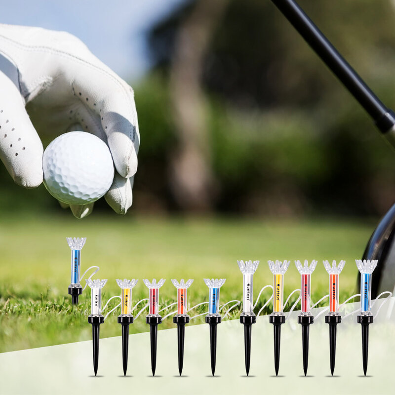 79mm/90mm 5 pçs t bola de treinamento de golfe magnético step down titular da bola de golfe tees de golfe ao ar livre acessórios t de golfe