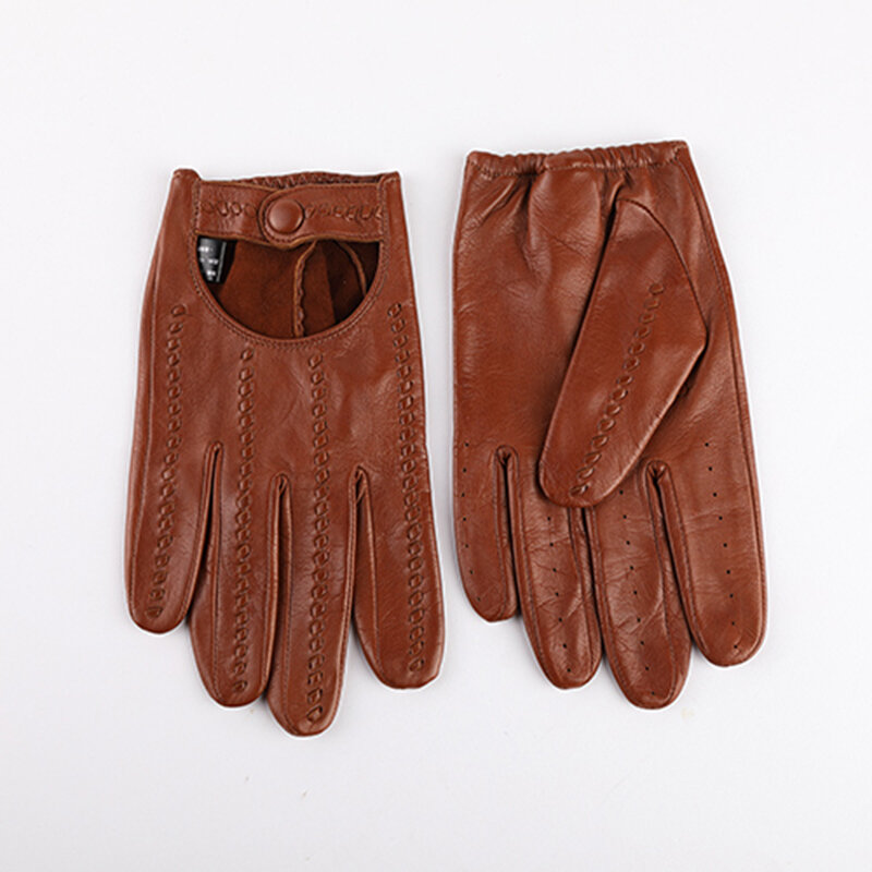 Primavera autunno New Men'S Cool moto Driving guanti in pelle singoli guanti in pelle di pecora importati da uomo M063N-5