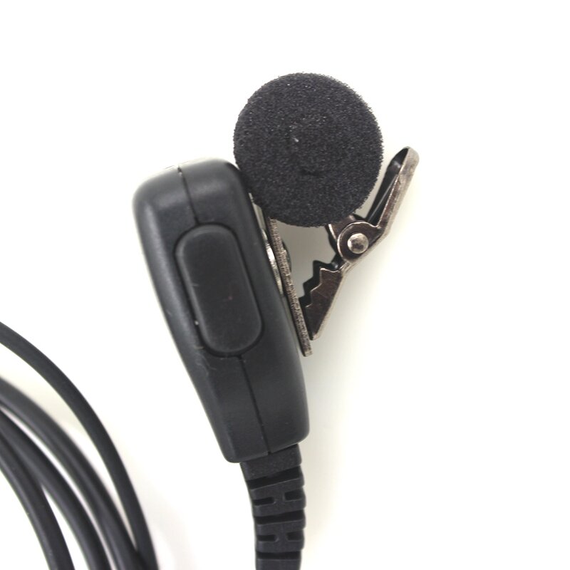 G Shape Police Earpiece Headset with Microphone PTT 2-pin F Plug for Icom ICV8 ICV82 ICV85 F21 F26 Maxon Yaesu Vertex Radio