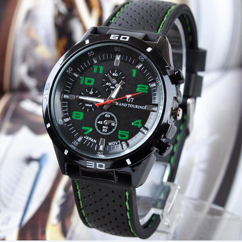 Marca de lujo superior de moda reloj de cuarzo militar reloj de pulsera deportivo para hombres reloj de pulsera reloj hora Masculino reloj Masculino 8O75