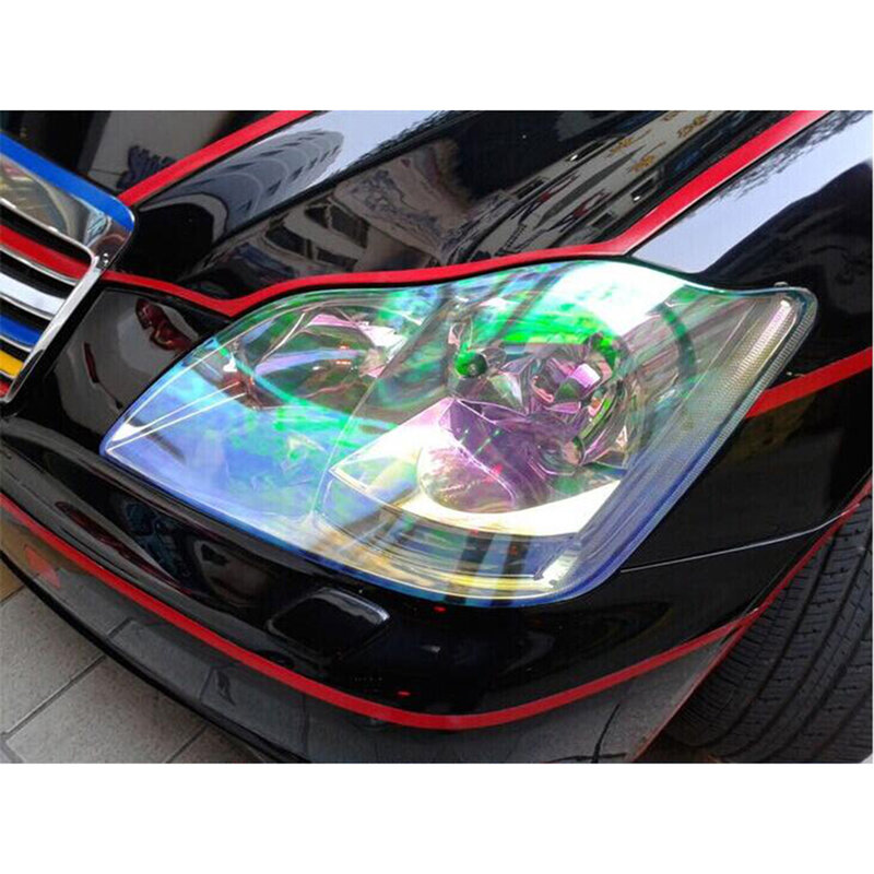 車の透明PVCビニールラップ,120x30cm,車のヘッドライト,フィルム接着剤,アクセサリー