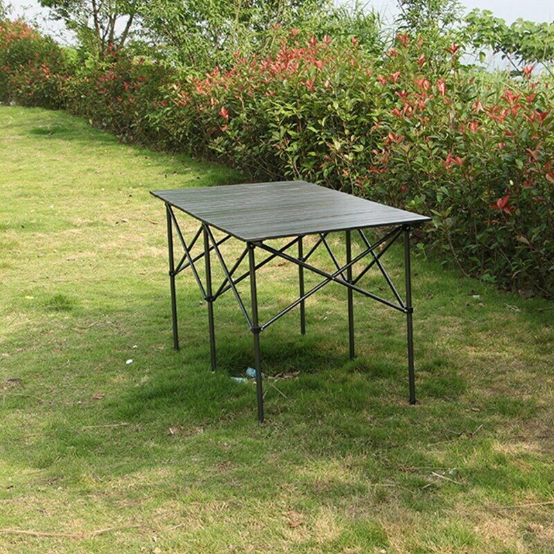 Odkryty składany stół krzesło Camping stopu Aluminium stół piknikowy wodoodporna trwała składany stół biurko dla 95*55*68cm 70*70cm