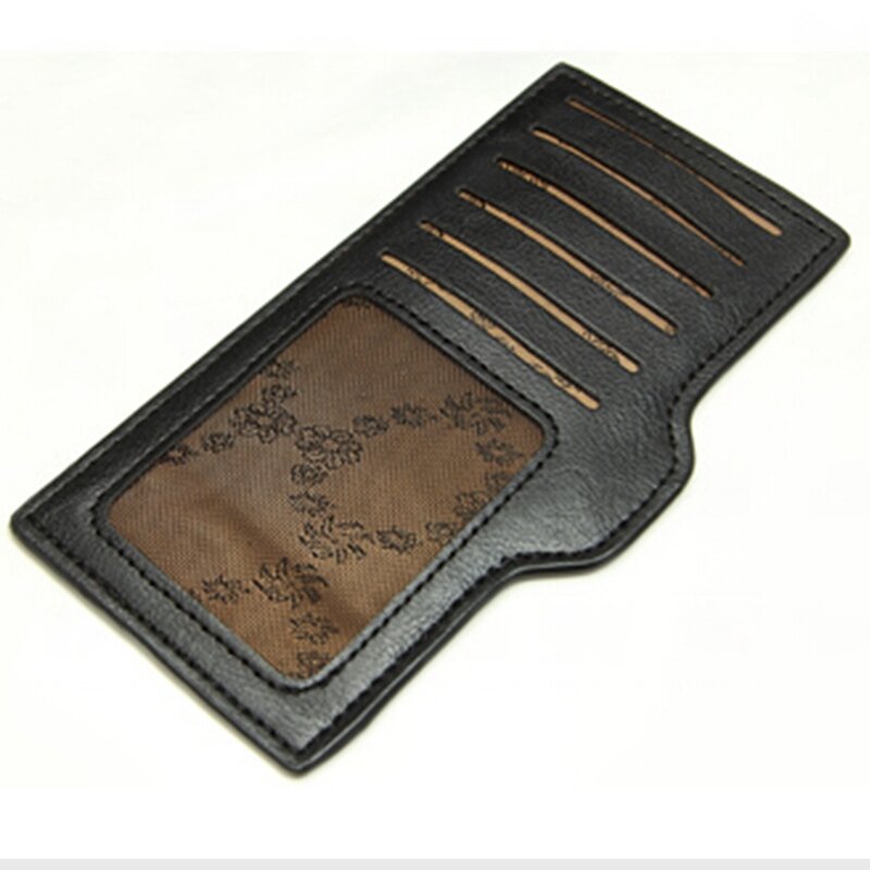 SUOAI-محفظة نسائية من الجلد الطبيعي ، محفظة طويلة ناعمة ، حامل بطاقات عصري