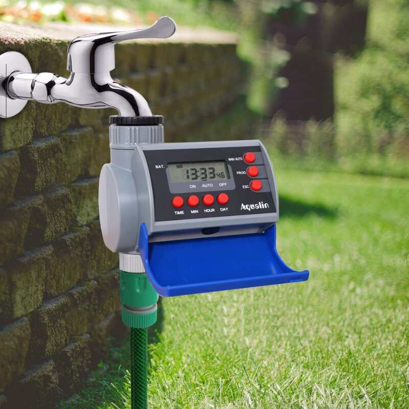 Digital Home Jardim Temporizador de água Graden Rega Temporizador Válvula solenóide Sistema de controlador de irrigação com display LCD # 21002A