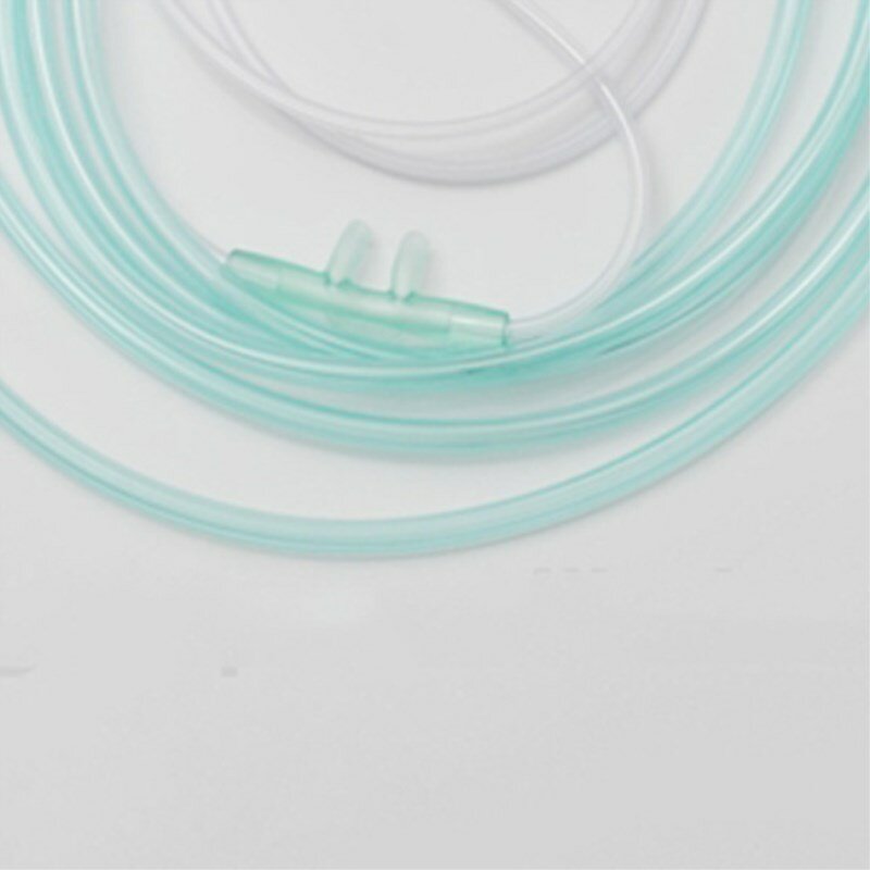 20 pces 2 m multi-função conector descartável tubo de oxigênio duplo tubo de oxigênio nasal embalagem independente cuidados médicos