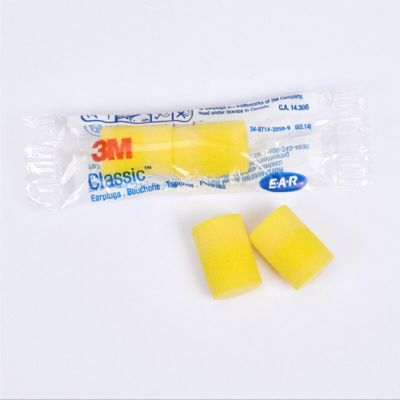 10pairs 3M 1213 Slow Rebound PVC Soft EarPlugs Noise Reduction Sleeping Swimming Welding Travel Work Disposable Ear Protective