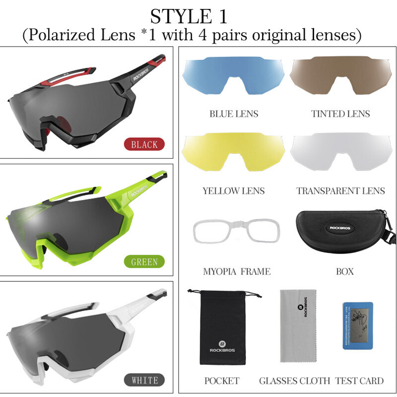 Gafas de ciclismo polarizadas fotocromáticas ROCKBROS, gafas de Ciclismo de carreras, gafas de ciclismo de montaña, bicicleta de montaña, ciclismo, gafas de sol para hombre