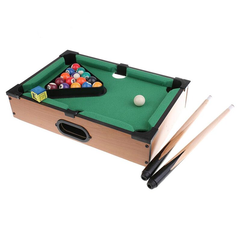 Mini Tabletop Pool Table Desktop Billiards Sets Children's Play Sports Balls Sports Toys Xmas Gift Family Fun Entertainment