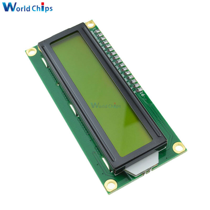 ЖК-дисплей 1602 1602 Модуль ЖКД синий/желто-зеленый экран 16x2 символов ЖК-дисплей PCF8574T PCF8574 IIC I2C интерфейс 5 В для arduino