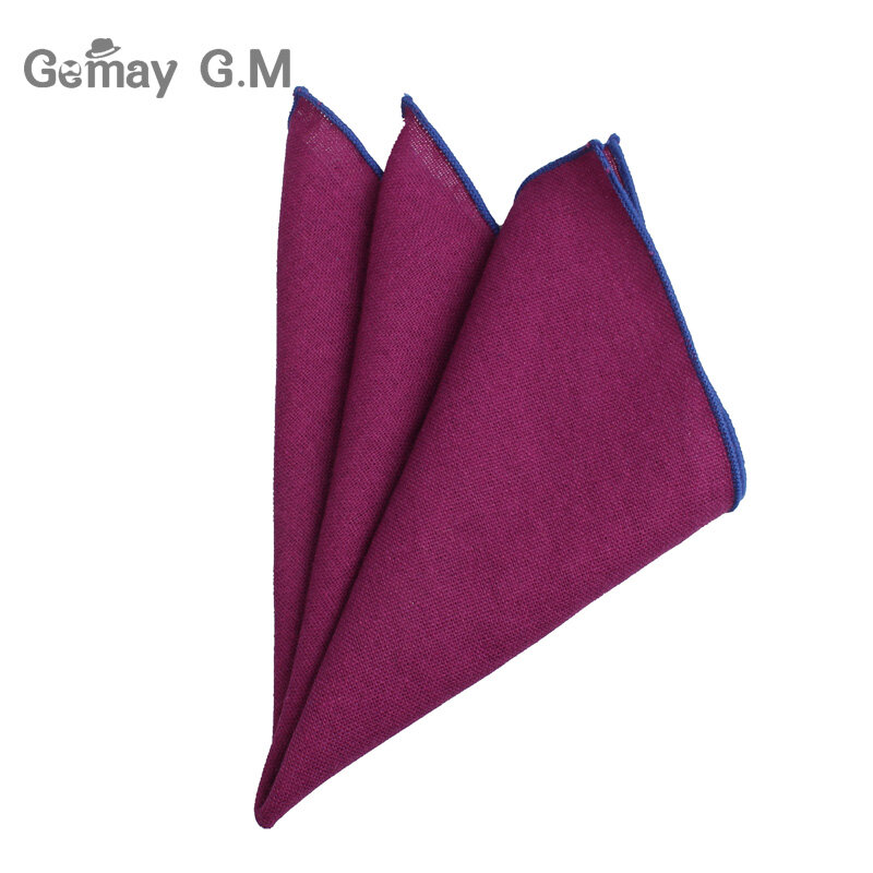 Pañuelo cuadrado de lino liso con bolsillo, pañuelos de Color caramelo, traje informal, toallas para bufandas de fiesta