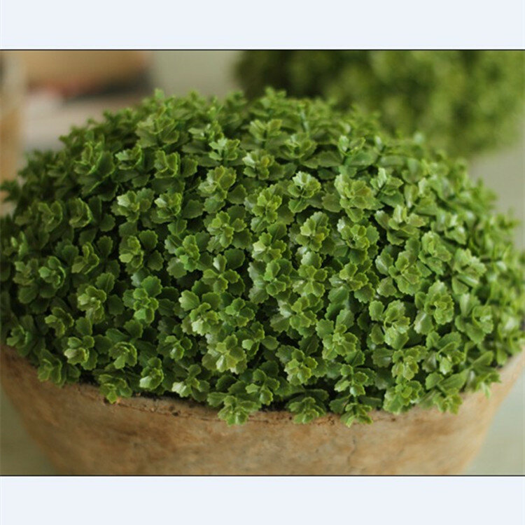 Paquet de simulation fleurs bonsaï en pot | Haut de gamme, mobilier de bureau vert, ornements point plat evergreen