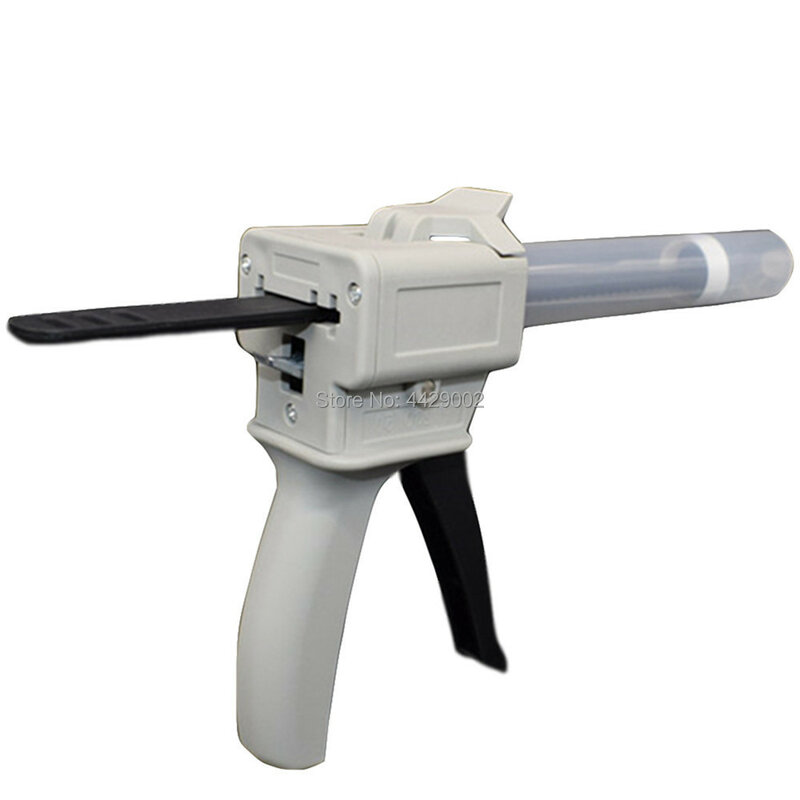 Manual Adhesive Dispenser Caulking Gun Epoxy Adhesive Dispensing Gun Applicator + Glue Liquid Cartridge Dispenser Syringe Barrel