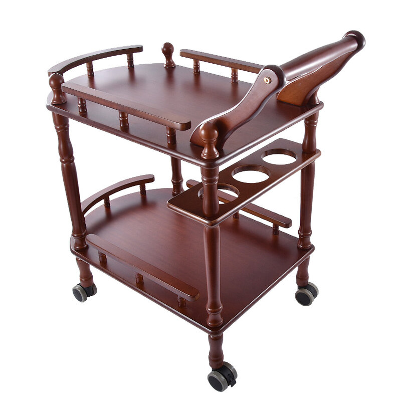 Table basse en bois massif, meuble multi-usage, présentoir à Double couche, mobile, pour la maison, les Tables de thé à manger et la voiture