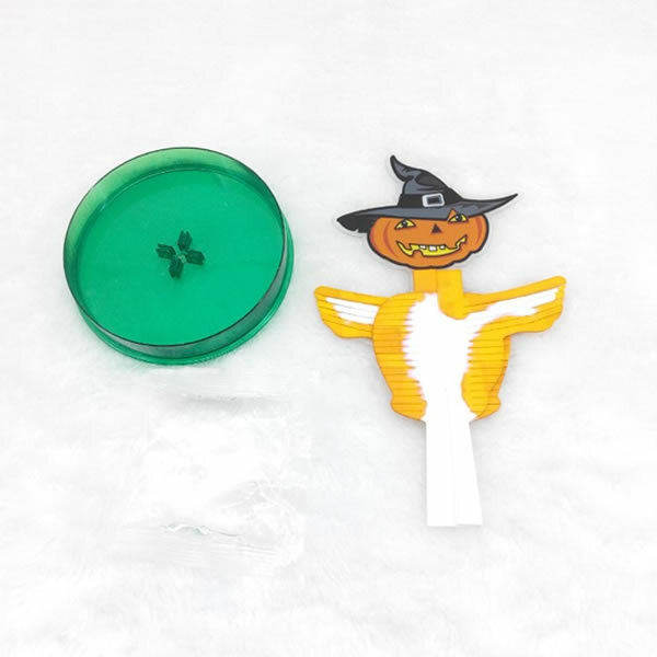 2019 17x10cm pomarańczowy DIY magia rosnące Halloween Squash drzewa magiczne rosną papieru Hallowmas Cuaurbit Tree Kit nauka dzieci zabawki