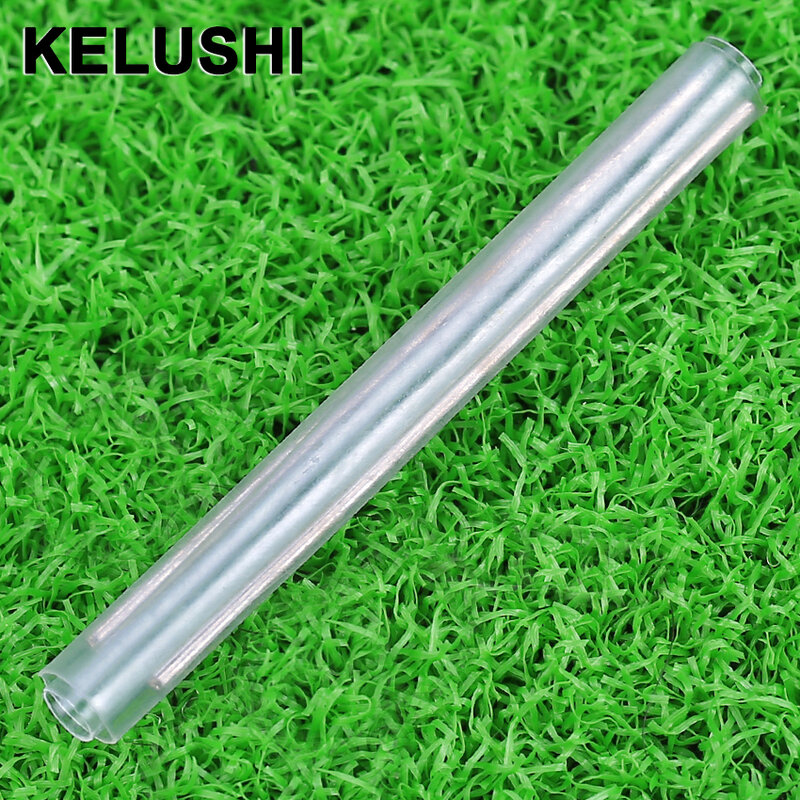 Kelushi 50 pces cada bloco reforçado fibra calor shrinkable embalagem protetora bskin linha tubo de fibra de agulha dupla 60mm