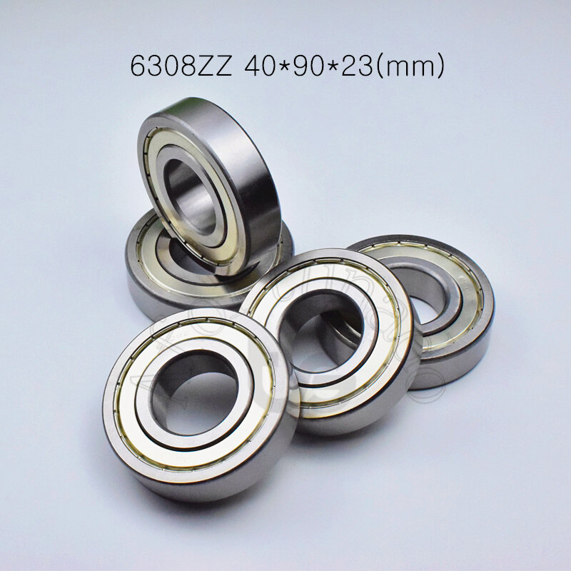 Bearing 1pcs 6308ZZ 40*90*23(mm) chrome steel Metal Sealed High speed Mechanical equipment parts