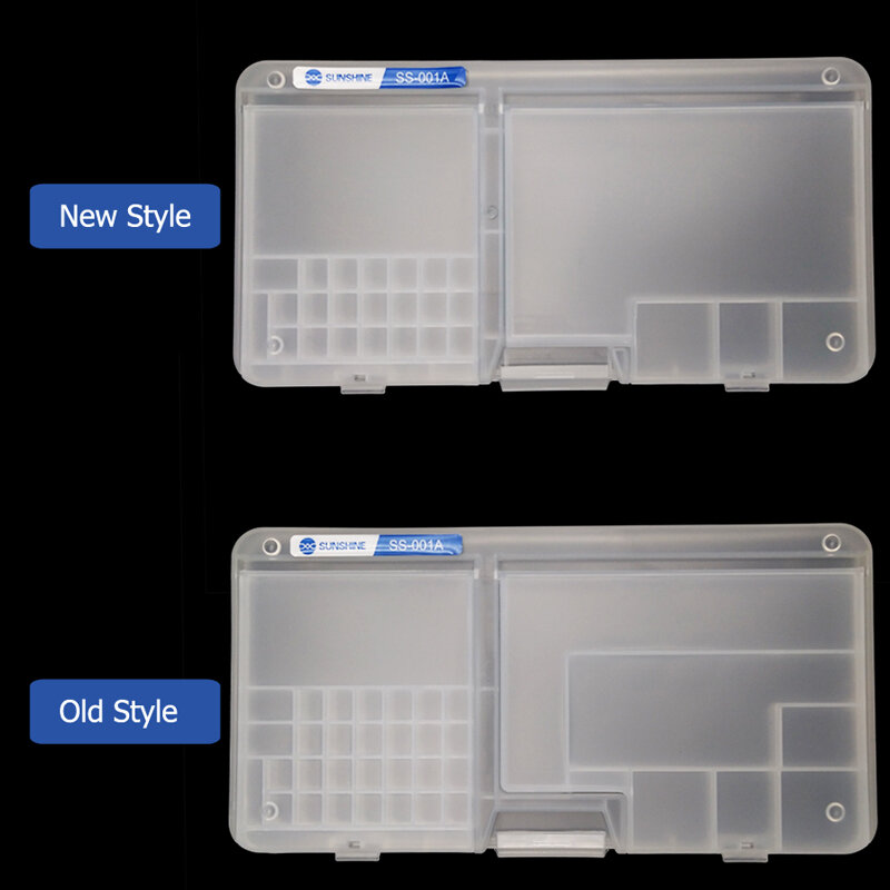 Caixa de armazenamento multifuncional para conserto de peças da placa principal ic com tela lcd por celular