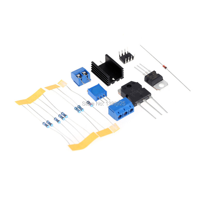 Regulado Power Supply Kit DIY, contínuo ajustável, curto-circuito, atual Limitando Proteção, 0-30V, 2 mA-3A
