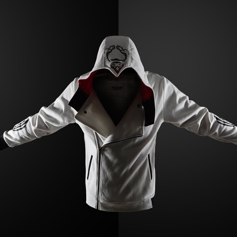 Zogaa gothic hoodie streetwear 2019 novos hoodies dos homens casual moda preto hoodie 5 cores plus size S-4XL assassino hoodies
