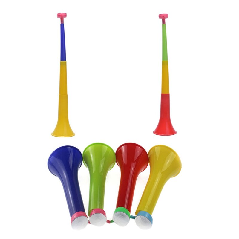 Copo europeu de cores aleatórias, instrumentos musicais removíveis, fim de futebol, buzinas, vuvuzela, buzina de torcida, brinquedo de trompete para crianças