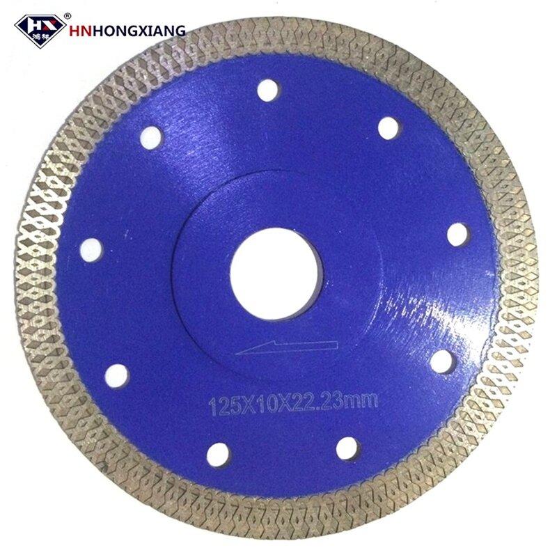 125*1.2*22.23mm Cutting Disc Saw Blade Continuous Turbo Diamond with 10 Cooling