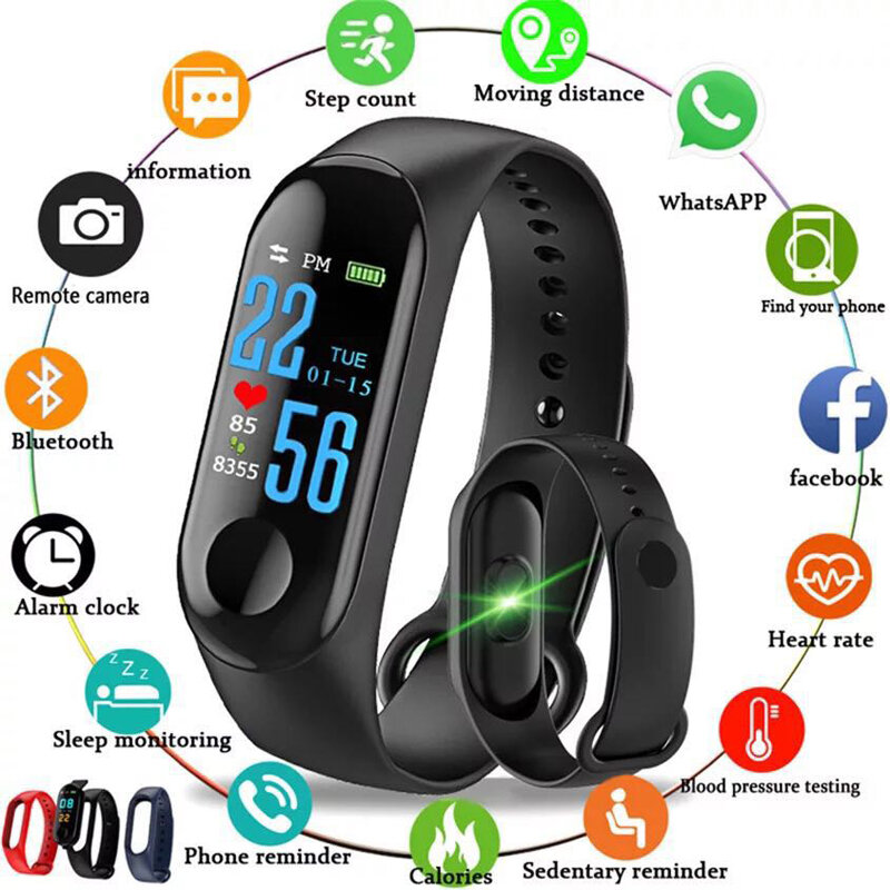 2019 Smart Watch Men Women Heart Rate Monitor Blood Pressure Fitness Tracker Smartwatch Sport Smart Clock Watch For IOS Android