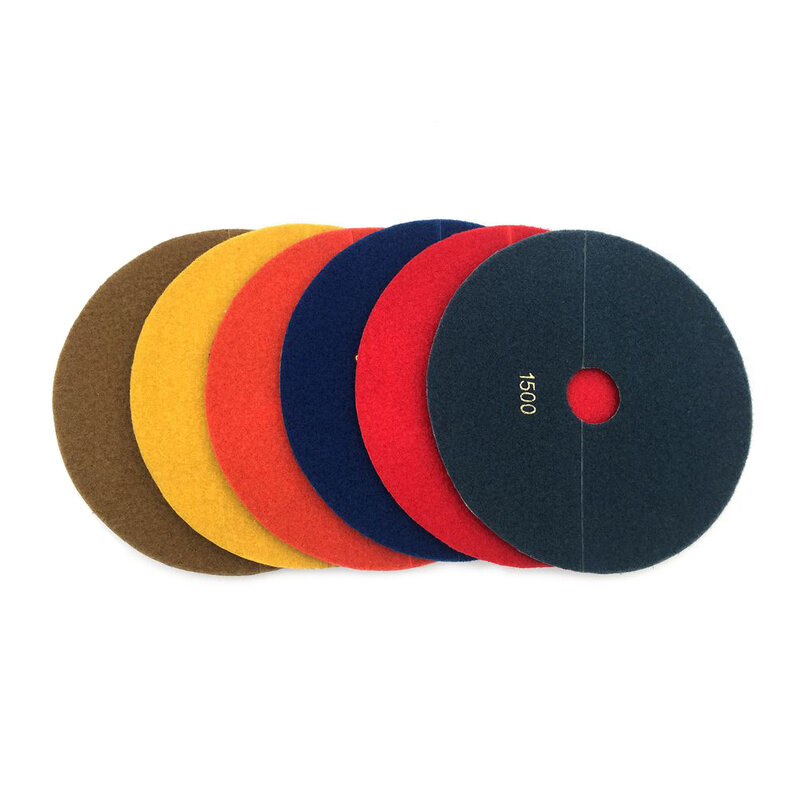 RIJILEI High Quality 220mm Diameter Polishing Pad 9" Flexible Marble Wet Polishing Pads Stone Concrete Floor HC01