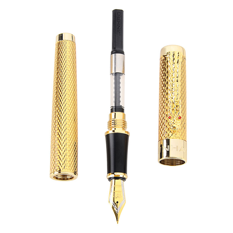 Jinhao 1200 caneta tinteiro design do dragão oriental, de marca, para escritório, de negócios, escolar, artigos de papelaria