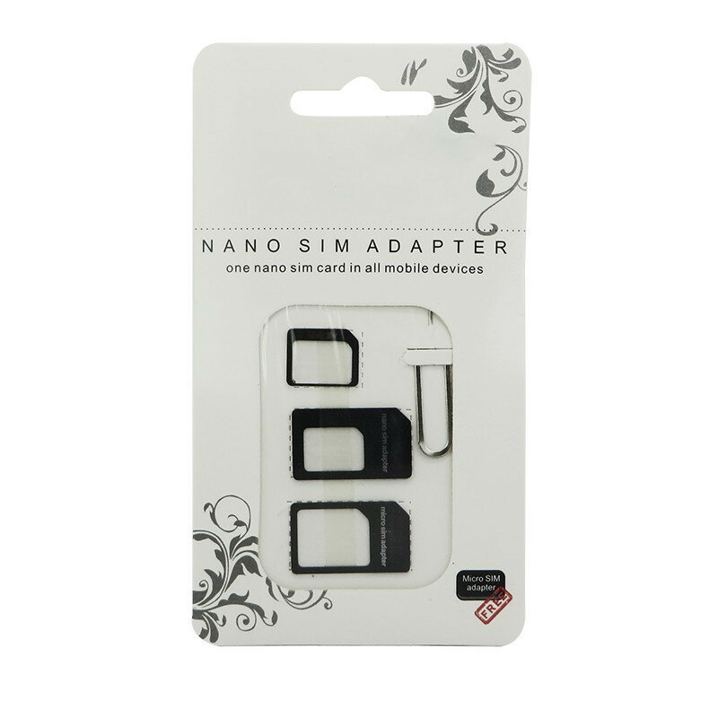 Adaptador de tarjeta Micro Nano SIM, Kit de conector para todos los teléfonos, compatible con iPhone 5, 6, 7 plus, 5S, Xiaomi Redmi Note 4