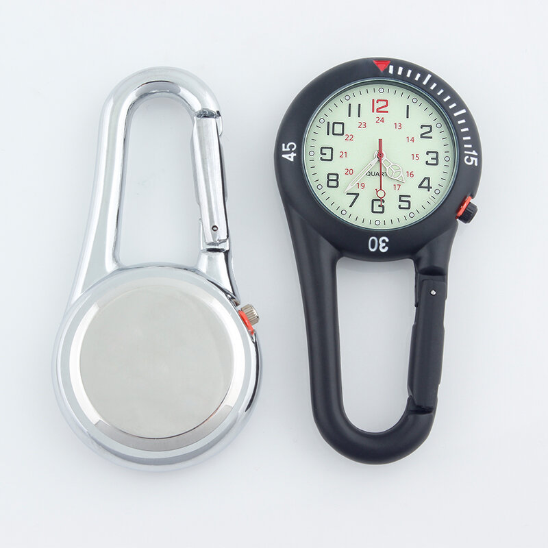 ALK Fob Clip Karabiner Taschenuhr Fob Medizinische Sport Uhren Vintage Krankenschwester Uhr Bergsteigen Sport Ausrüstung Dropshipping