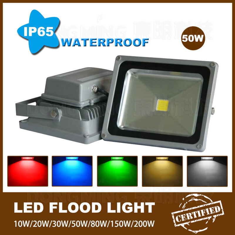 35pcs led outdoor flood light high intensity 50W led spotlight RGB AC85-265V 5000LM high lumen floodlight bulbs super bright