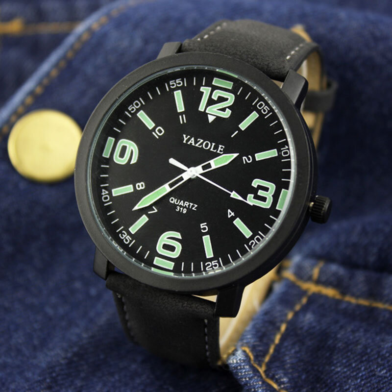 YAZOLE-Marca de Luxo Masculina Quartz Watch, Relógios Esportivos, Luminoso Relógio Masculino, Moda, Hora, Drop Shipping