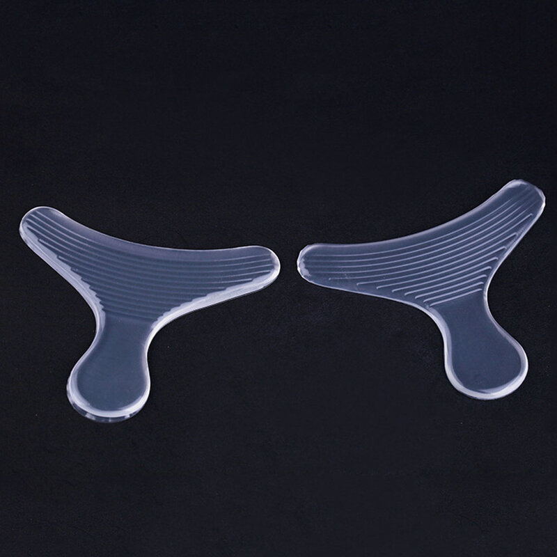 1 Pair T-type Thread Silicone Soft Insert Heel Liner Grips High Heel Comfort Pads Feet Care Accessories