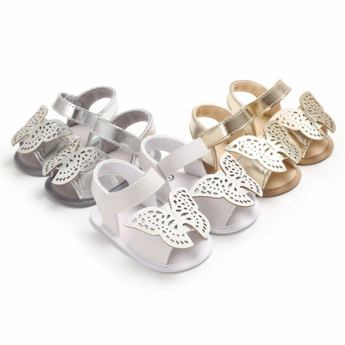 Zapatos de suela blanda de mariposa para bebé, niña y niño, mocasines informales para niño pequeño, sandalias