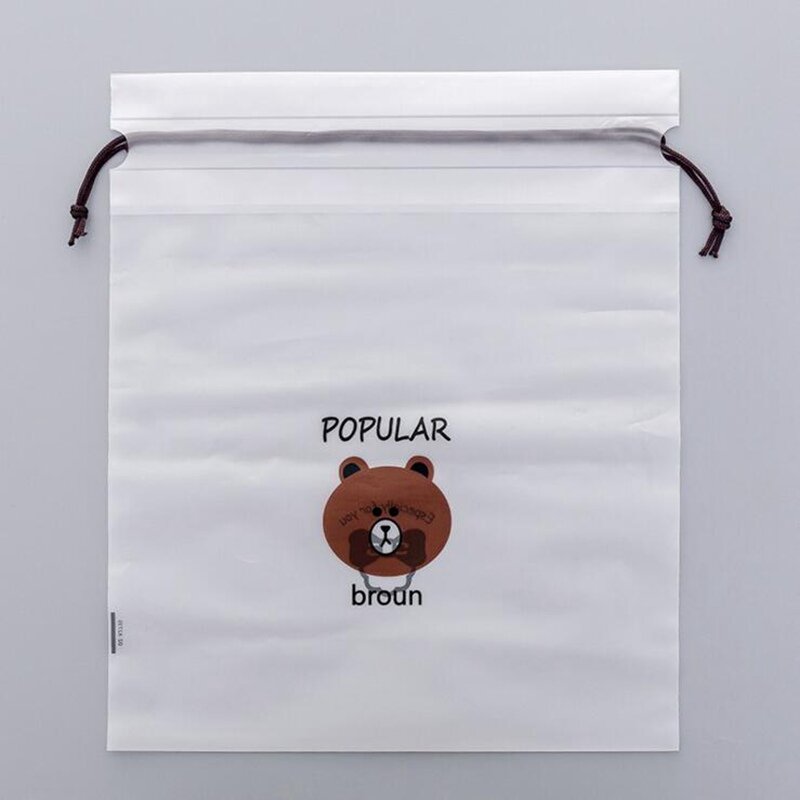 Animal Bear Cosmetic Bag Organizer Women Storage Pouch Cute Makeup Bag Transparent Travel Toiletry Bag Professional Make Up Bag