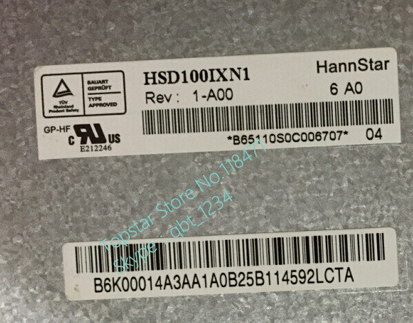 Màn Hình LCD Hannstar HSD100IXN1-A00 HSD100IXN1 A00 Mới Ban Đầu 10 Inch Màn Hình LCD