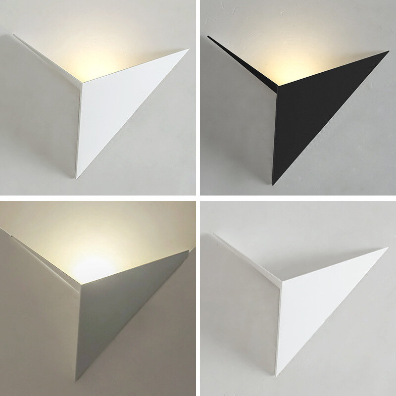 Modern Minimalist Triangle shape 3W LED Wall Lamps Nordic style Indoor  Living Room Bedroom Aisle Wall Lights AC85-265V