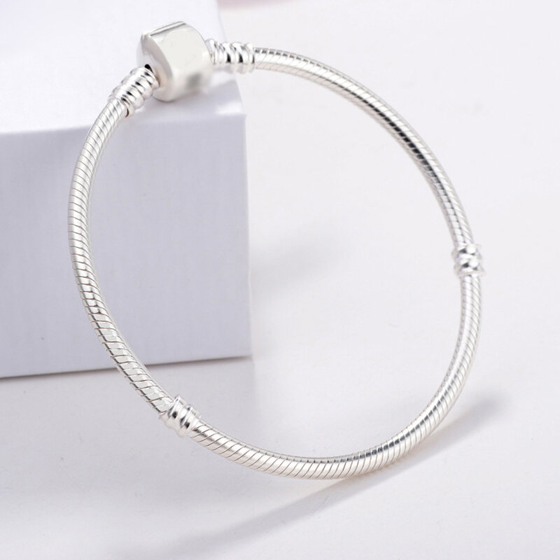 Envie o certificado de prata! Yinhed 100% 925 pulseira de prata pulseira moda diy jóias cobra corrente charme pulseira feminino presente zb030