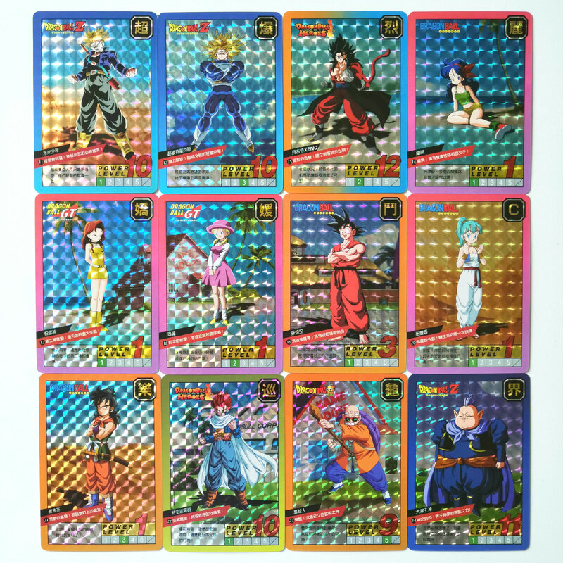54 pçs/set super dragon ball z luta heróis batalha cartão ultra instinto goku vegeta jogo coleção cartões