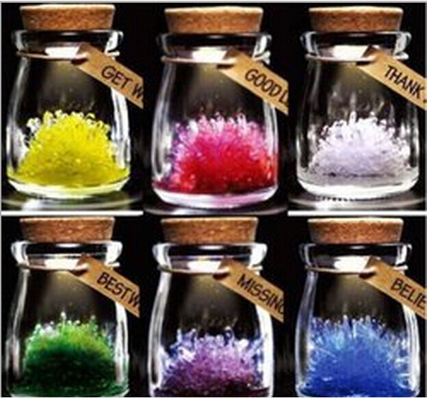 2019 DIY Growing Wish Grow A Crystals Magic Wishing Crystal Kit Kids Magical Wishes Glass Toy Christmas Educational For Children