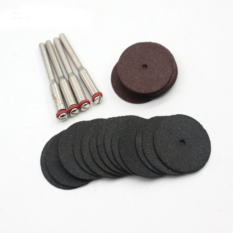 Mini cuchillas de resina de fibra de vidrio, Herramientas abrasivas para herramienta rotativa Dremel, 36 piezas, 24mm
