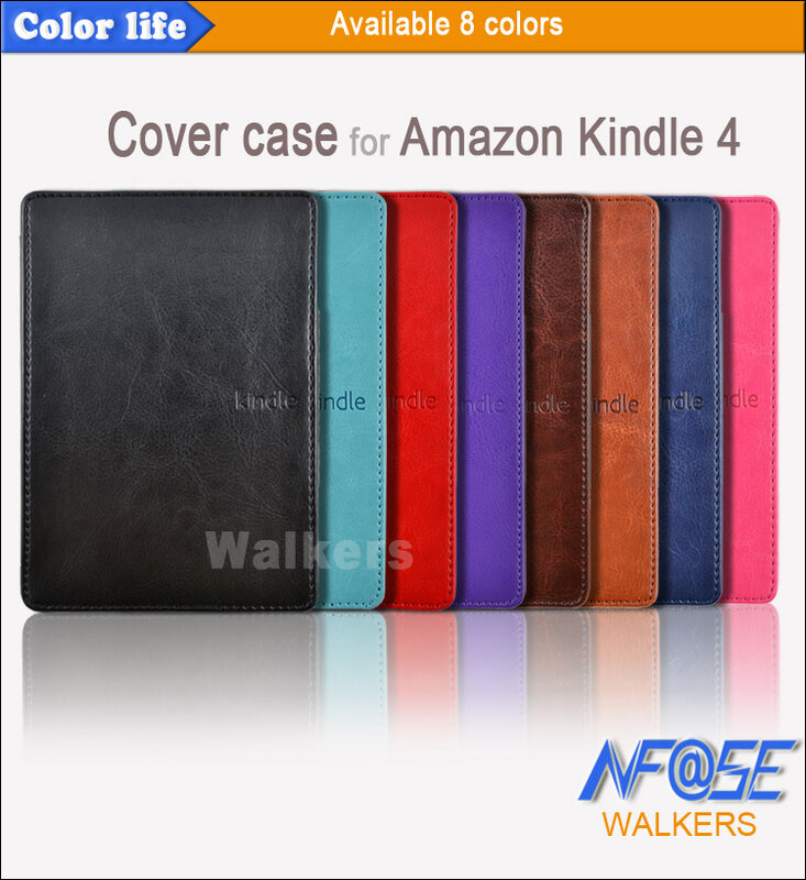 For Kindle 4 5 Case, Slim Cover for Kindle 5 Auto Sleep Leather Funda for Kindle 4 2012 Ereader Protective Shell