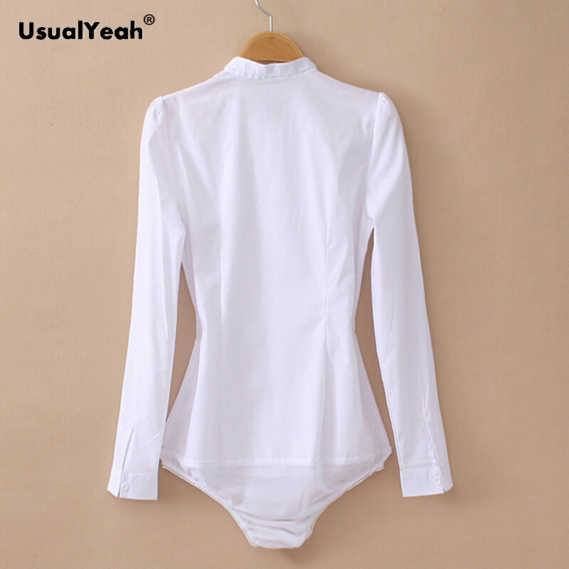 Plus Größe 2020 Neue Fashion Formal Shirts Elegante langarm Baumwolle OL Körper Bluse Shirt Blusas Weiß S-3XL SY0385